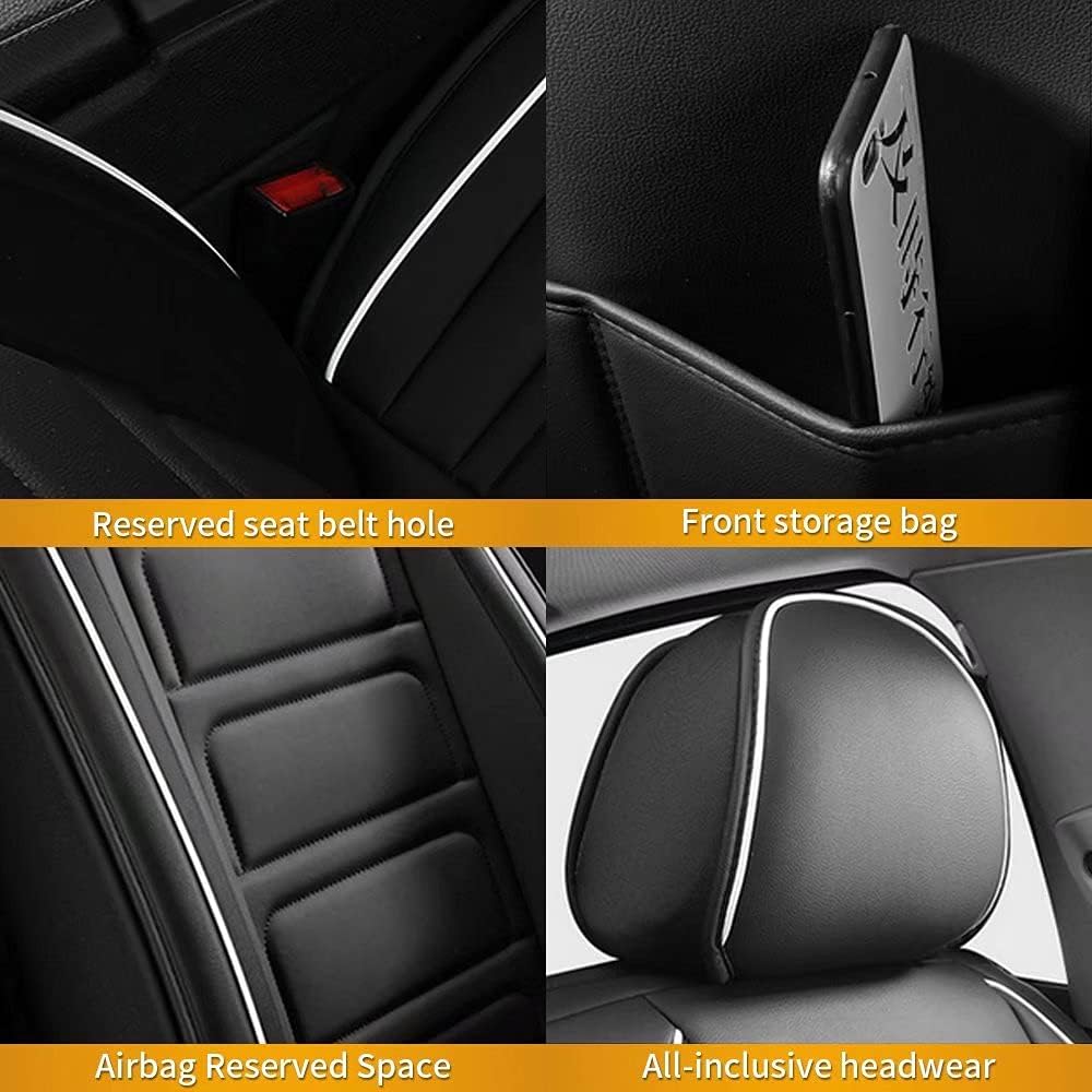 Custom Fit Full Set Waterproof Faux Leather Car Seat Covers P779522