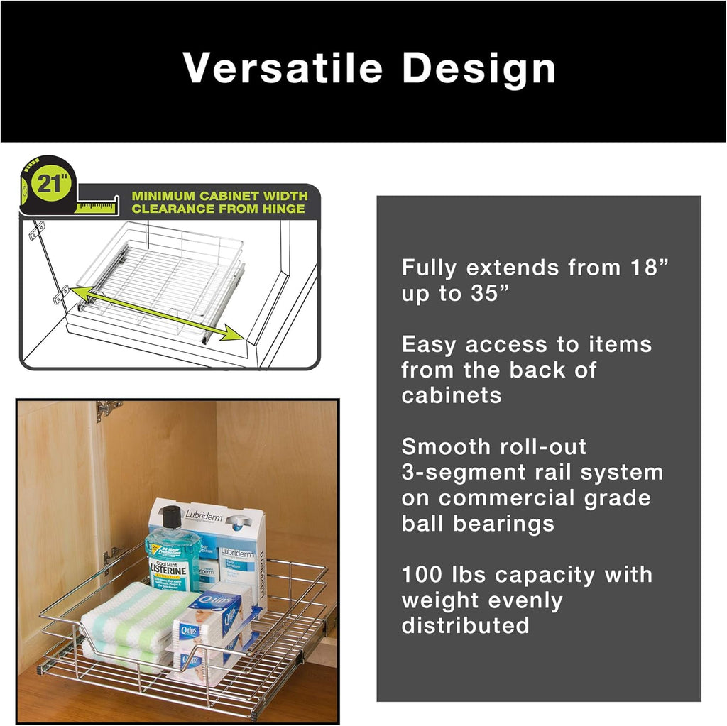 Extra Large Tall Pull-Out Cabinet Organizer O59738