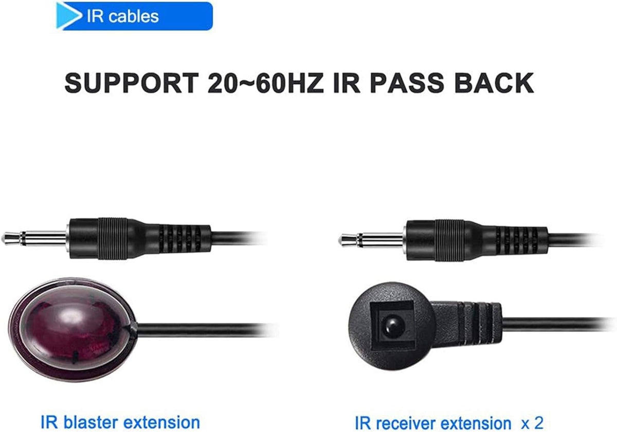 HDMI Extender 1080P 1x2 Splitter Over CAT6 Cable 40m with IR Remote Control S449797