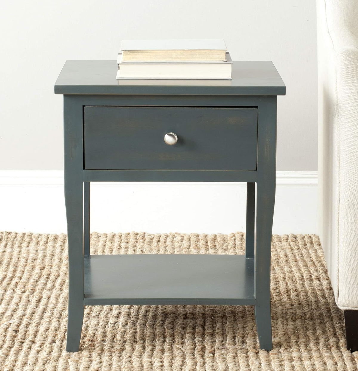 French Grey End Table H222