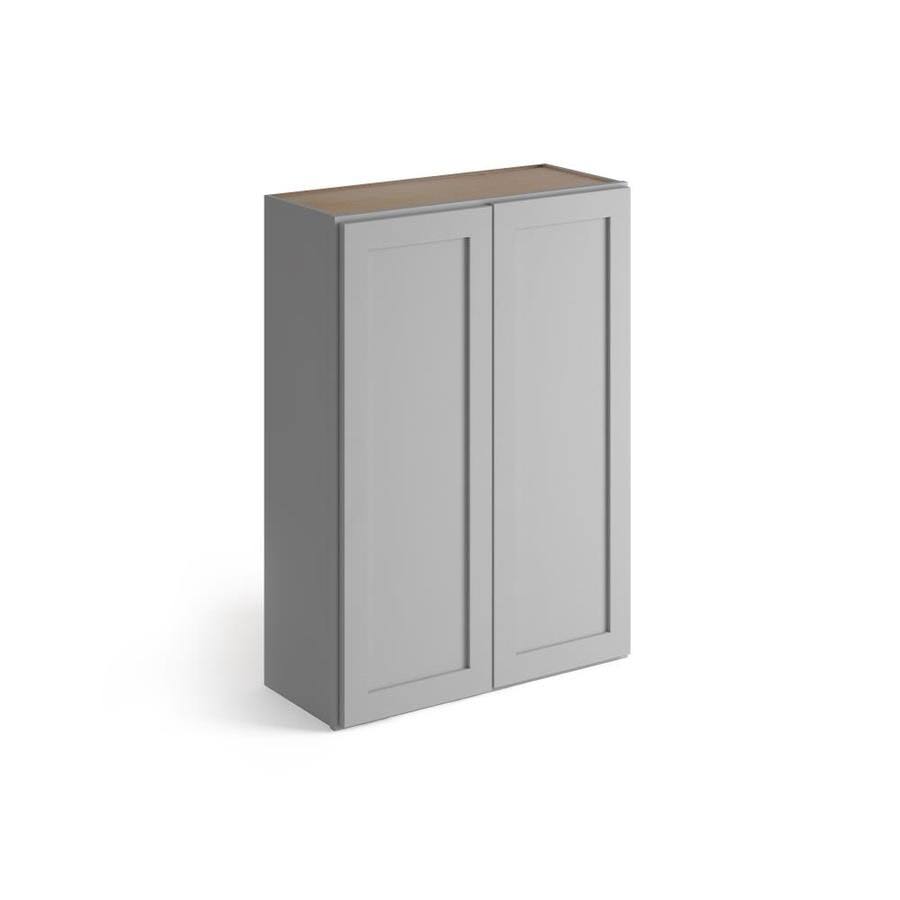 30-in W x 42-in H x 12-in D Gray Birch Door Wall Cabinet S7740