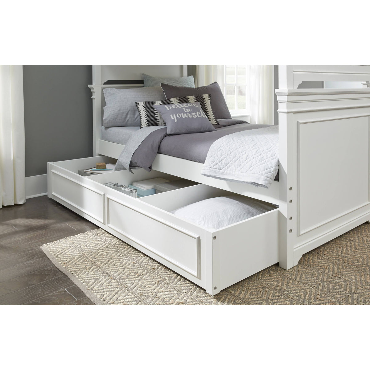 Natural White Trundle Storage Drawer I80577