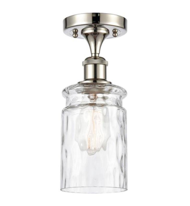 Antique Copper 1 Light Semi-Flush Mount R84069