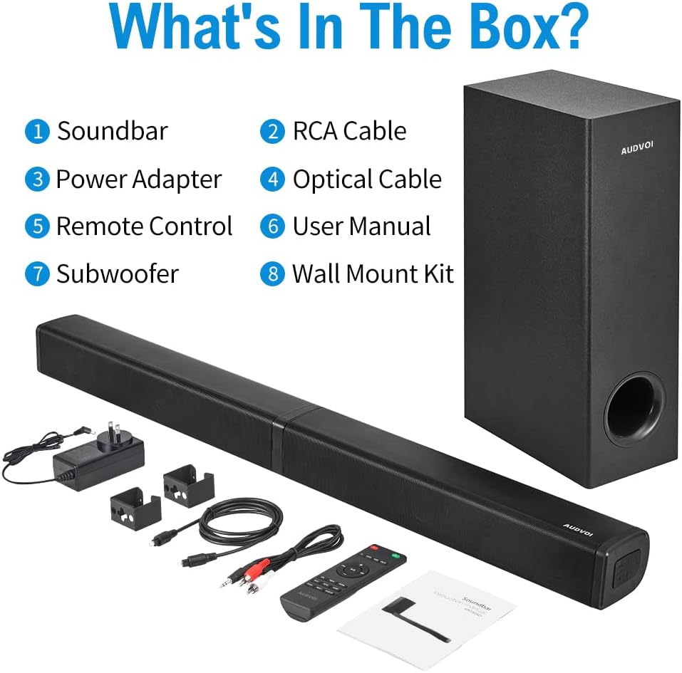 190W 2.1CH Sound Bar with Subwoofer Z566634