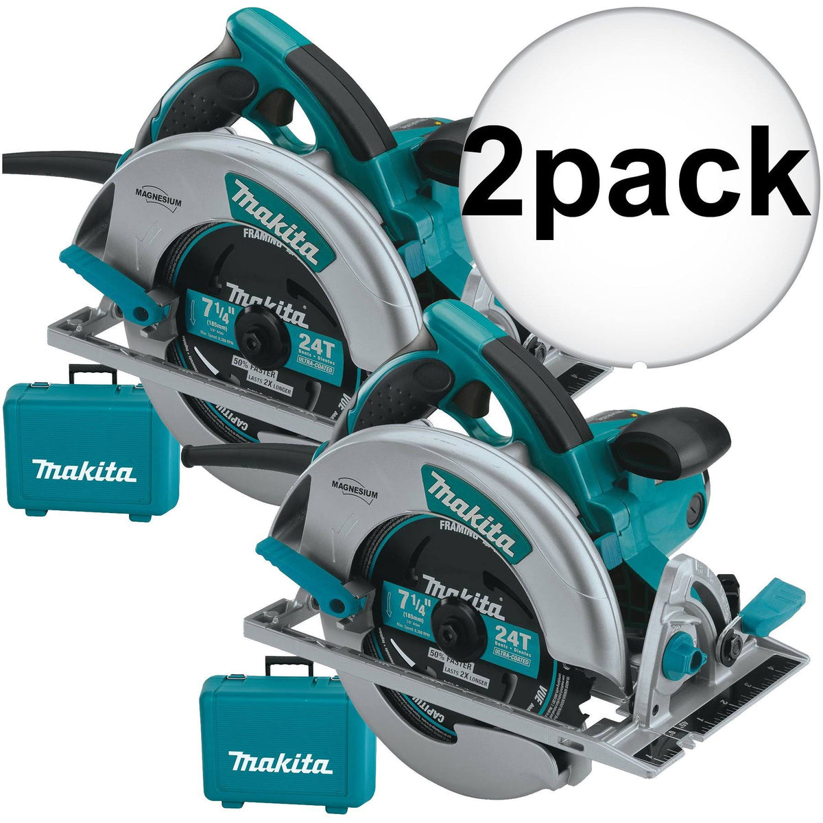 7-1/4 Circular Saw with LED Light 2-Pack K4939