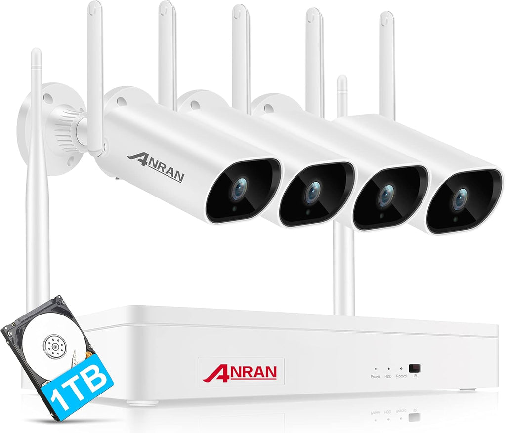 8 Channel 2K NVR 4Pcs 3MP Wireless Security Camera System K123872