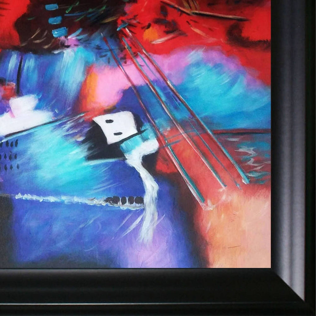 Hand Painted Framed Oil Reproduction on Canvas C7877