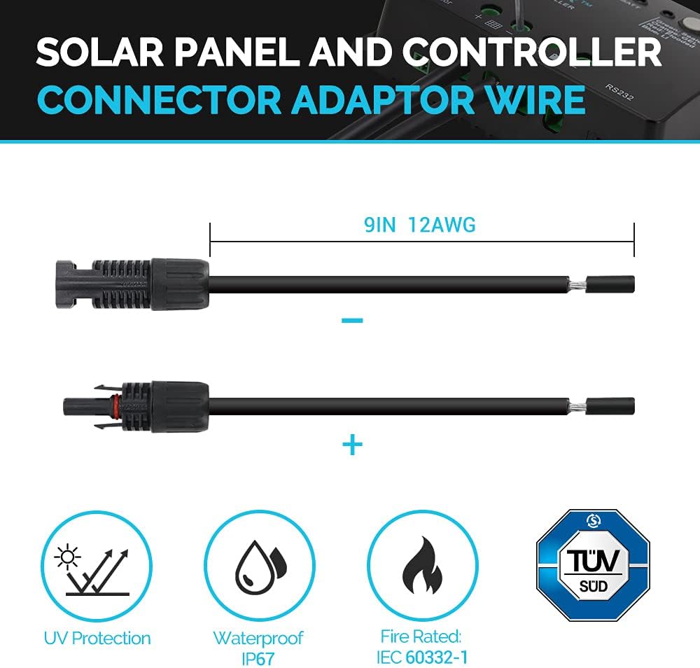 400 Watt 12 Volt Monocrystalline Solar Panel Kit with 30A Charge Controller M197007