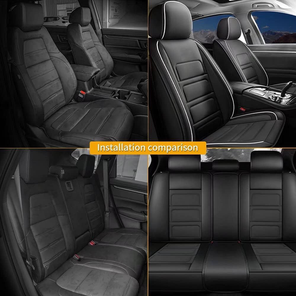 Custom Fit Full Set Waterproof Faux Leather Car Seat Covers P779522