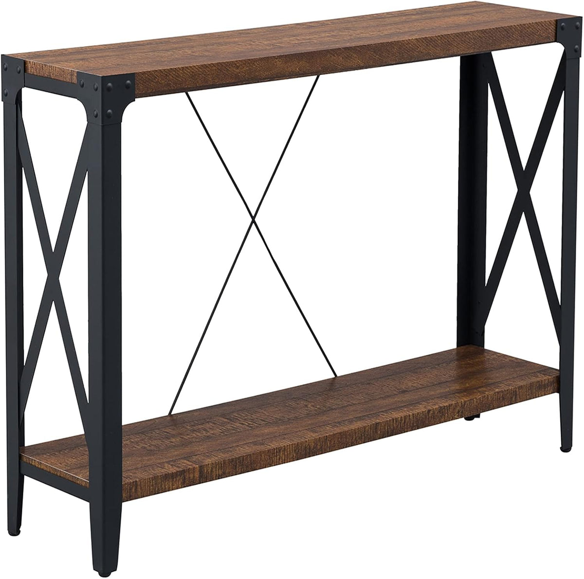White Rustic Wood TV Stand for 70 Inch TV F9416