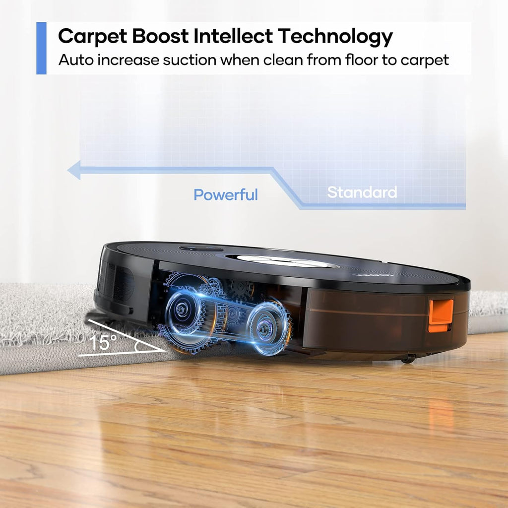 Robot Vacuum Cleaner, 2500Pa Suction, Mopping, App Control, Ultra-Slim Z8501