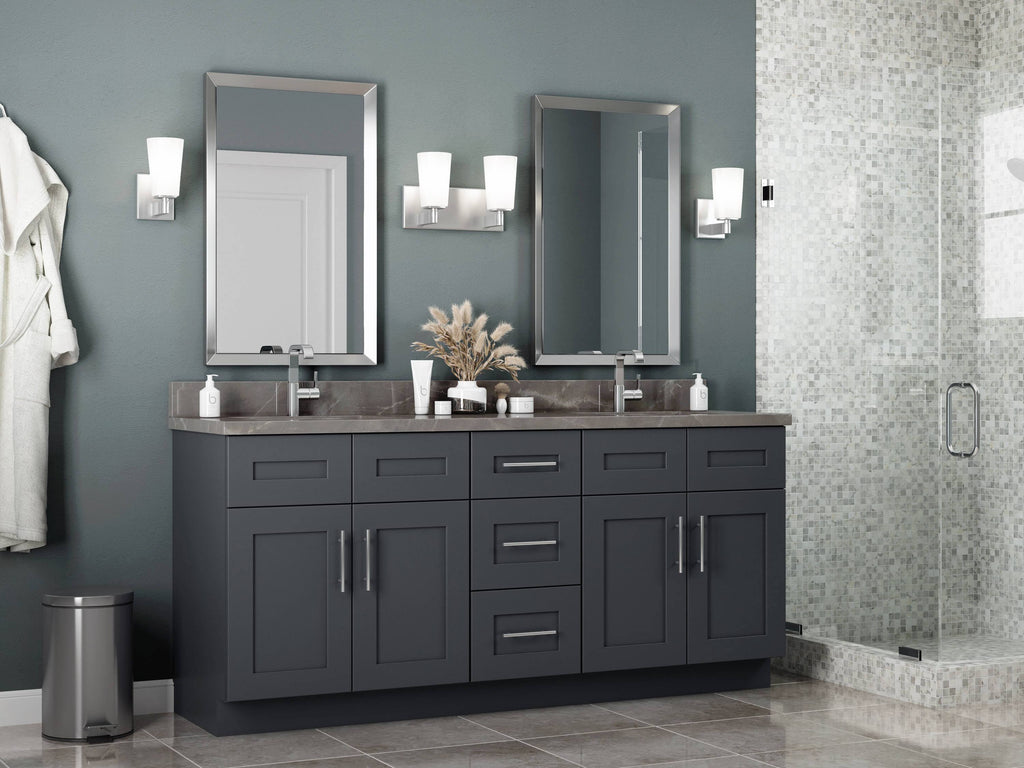 27-in W x 34.5-in H x 21-in D Onyx Painted Base Cabinet V295
