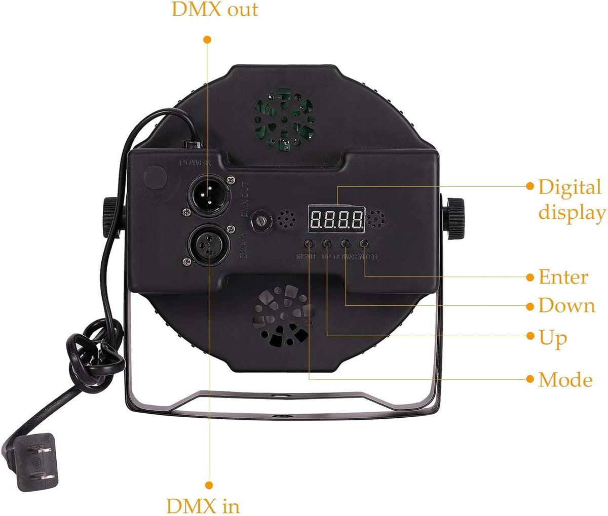 8 pcs RGB Par Can Stage Lights with Remote Z1491