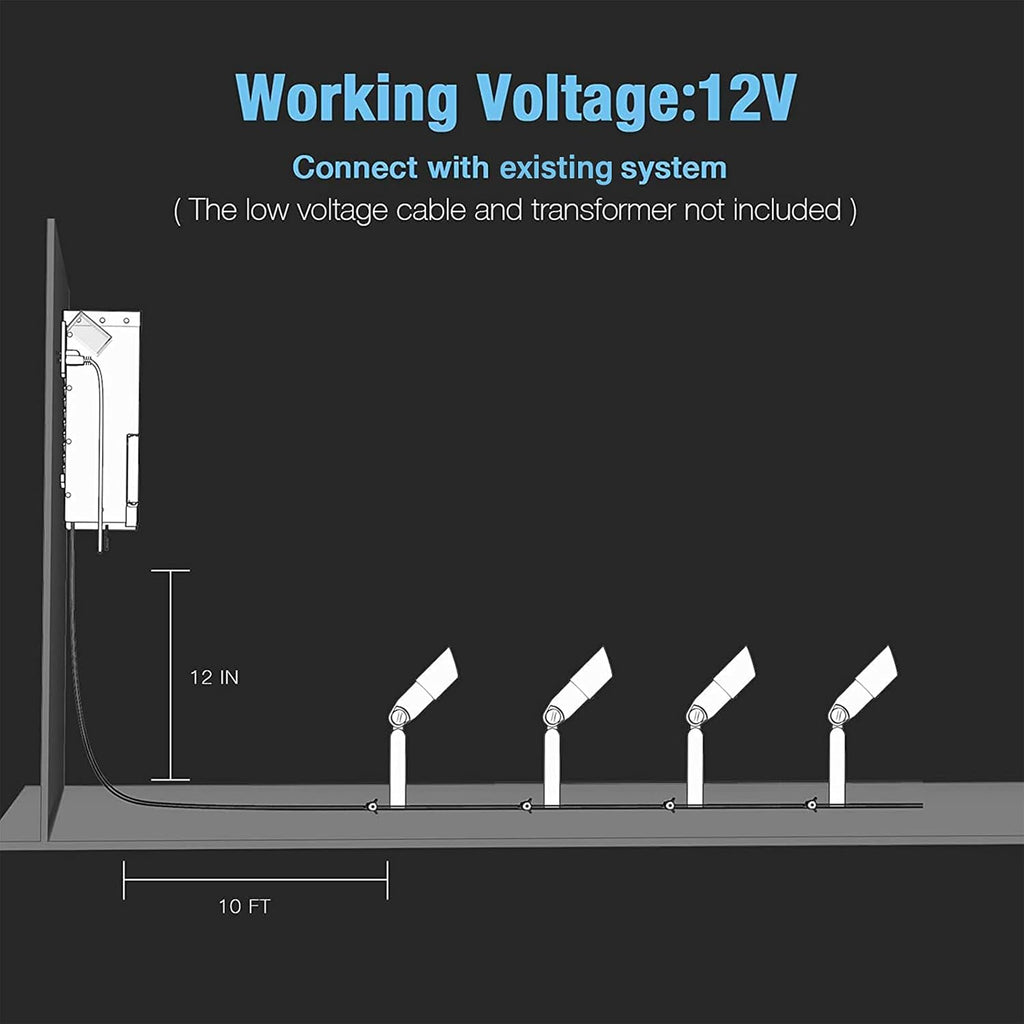 Low Voltage 3W 200 Lumens LED Landscape Spot Light C425055