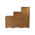3-Drawer File Cabinet Dark Oak U614459