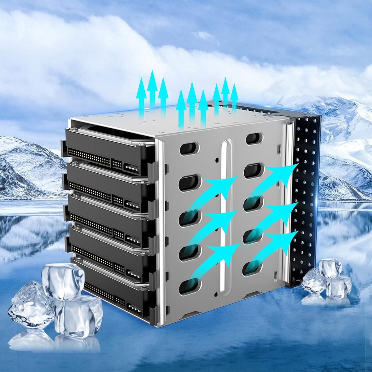 Stainless Steel Hard Drive Cage Rack L877