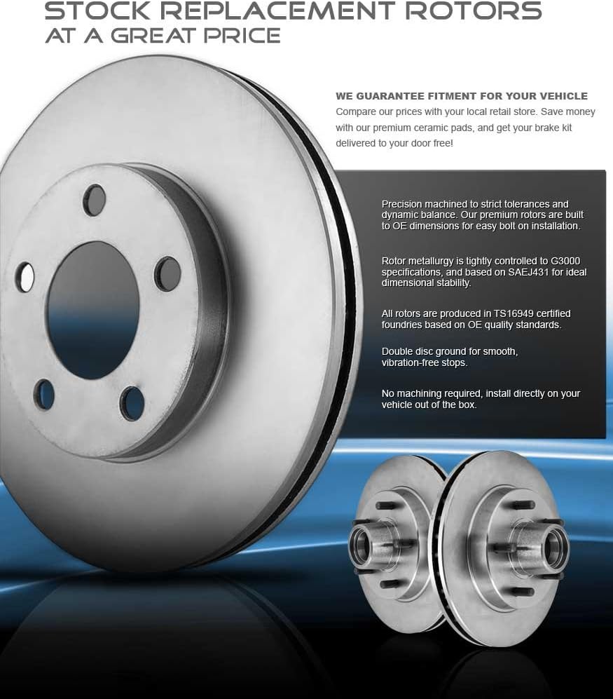 320 mm Front and Rear Brake Rotors and Metallic Brake Pads K533