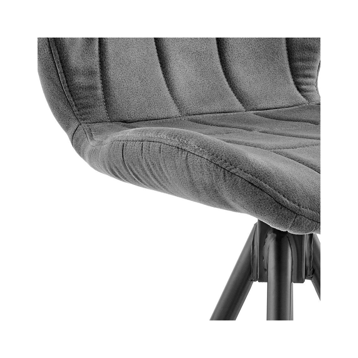 Charcoal Fabric Bar Stool H924942