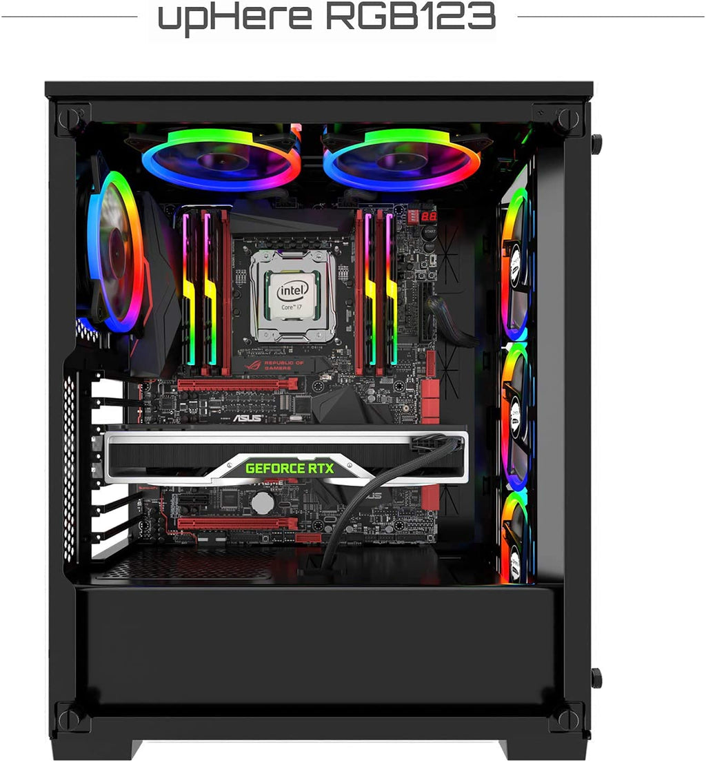 120mm RGB Computer Case Fan 3-Pack Black S308