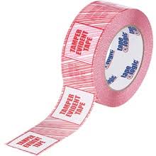 Security Tape Tamper Evident 2.5 Mil Red/White G139