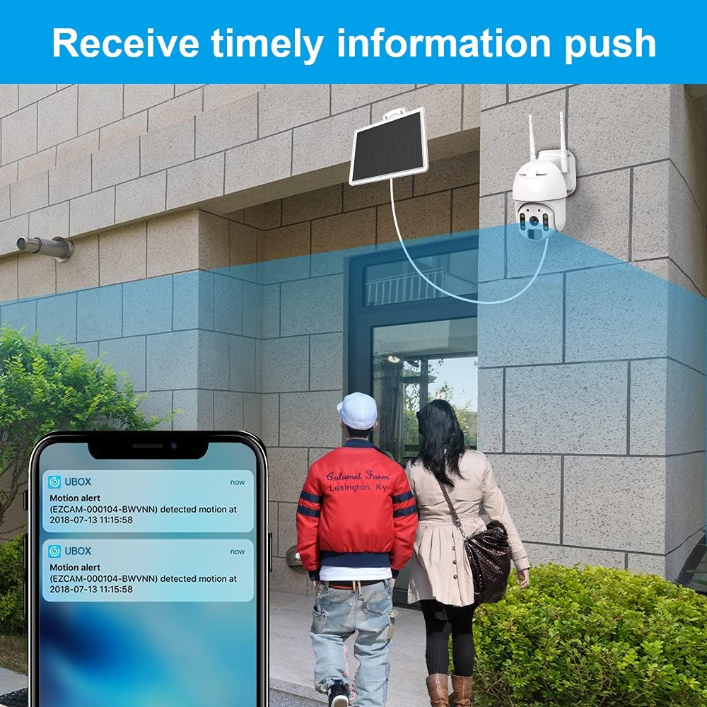 Wireless Solar Security Camera 1080P Color Night Vision N647