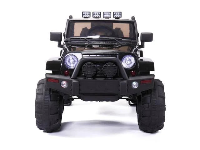 12V Battery Powered Electric Car with Remote Control Black K729814