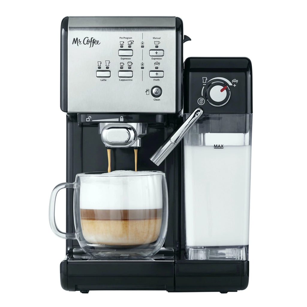 Black Espresso and Cappuccino Machine L1495