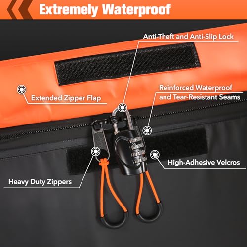 Waterproof 20 Cubic Feet Hitch Cargo Carrier Bag with 8 Straps Y653