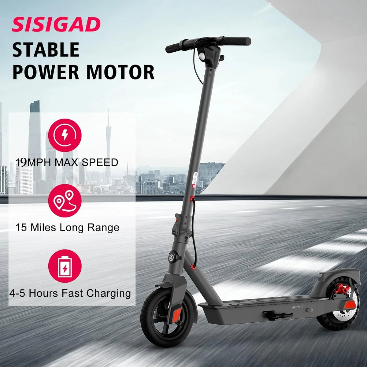 Electric Kick Scooter 300W Motor 8.5 Tires Portable Folding H6930