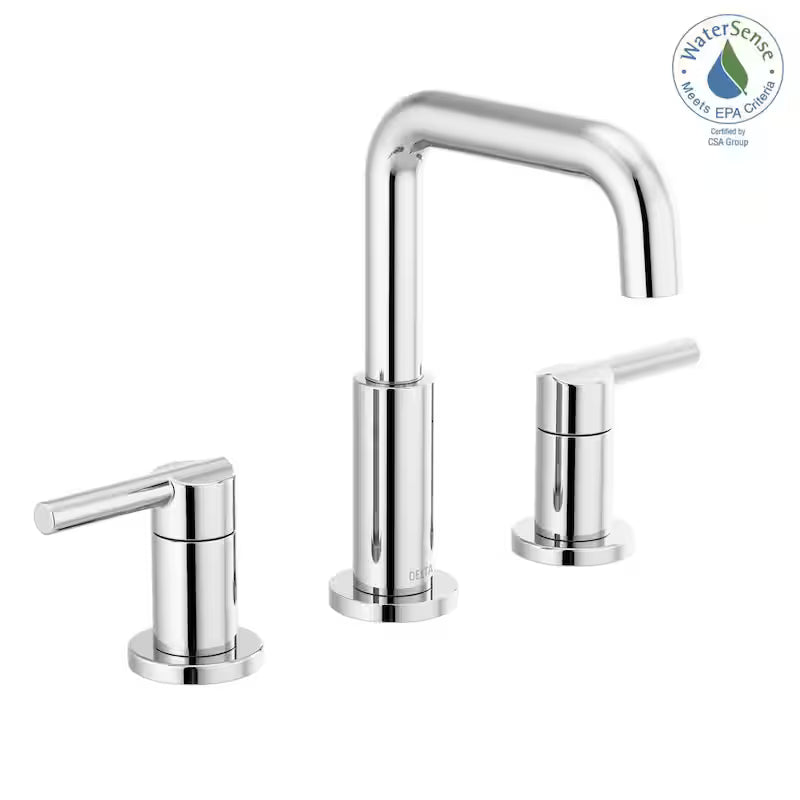 8 in. Widespread 2-Handle Bathroom Faucet in Chrome Y443951