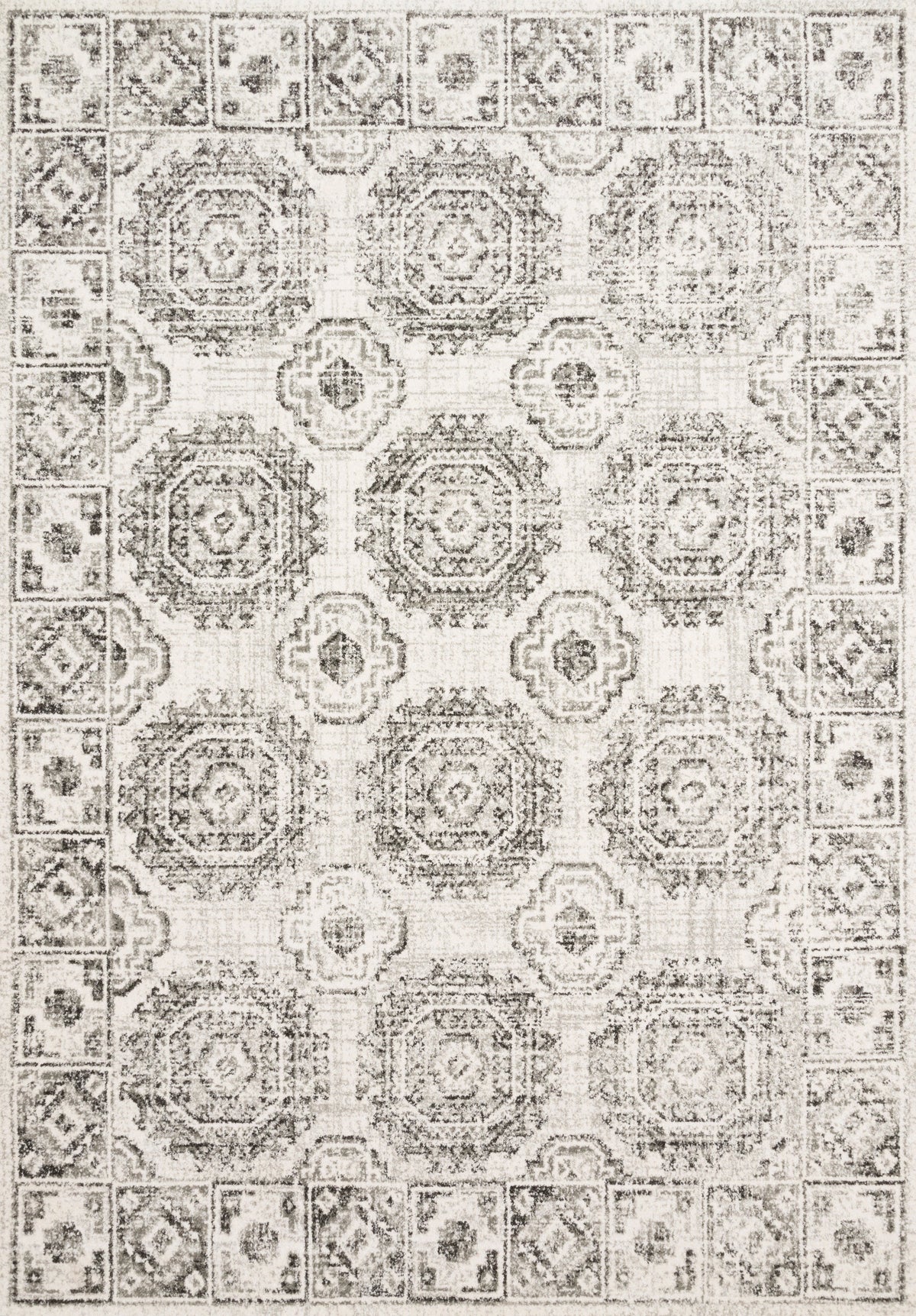Ivory Charcoal 9'6 x 13' Rug V36968