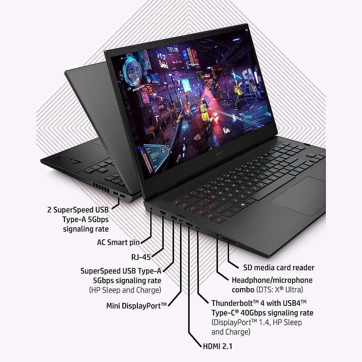 17.3" 165Hz Gaming Laptop Intel Core i7 32GB DDR5 1TB SSD RTX 3070Ti C4636