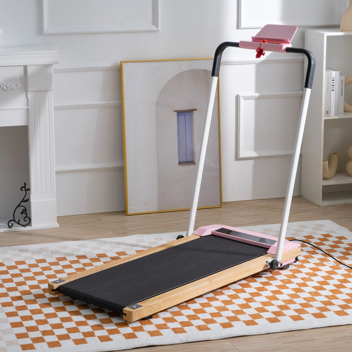 2 in 1 Folding Wood Treadmill S742
