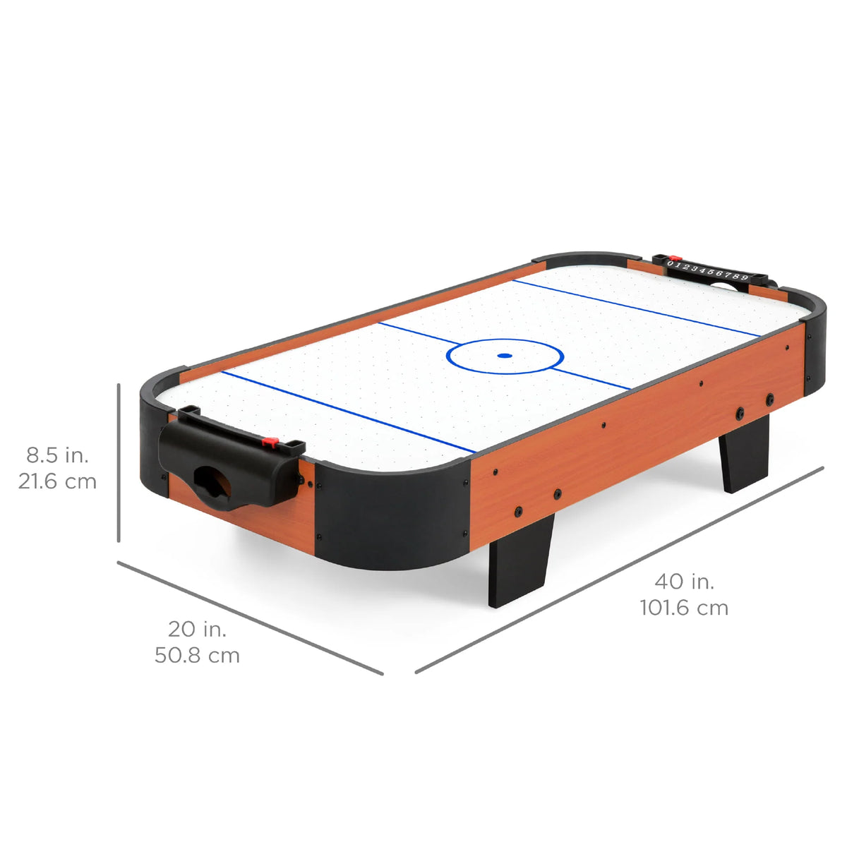 40in Air Hockey Arcade Table with Electric Fan, 2 Strikers, 2 Pucks R534
