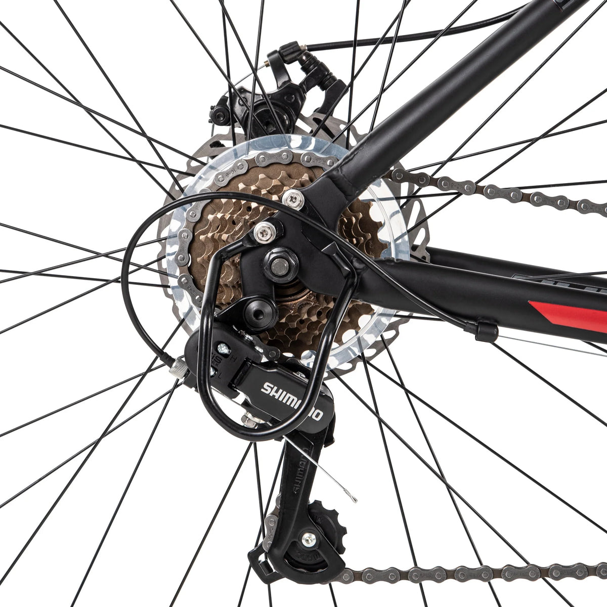 27.5 in. Black and Red Mountain Bikes Y580042