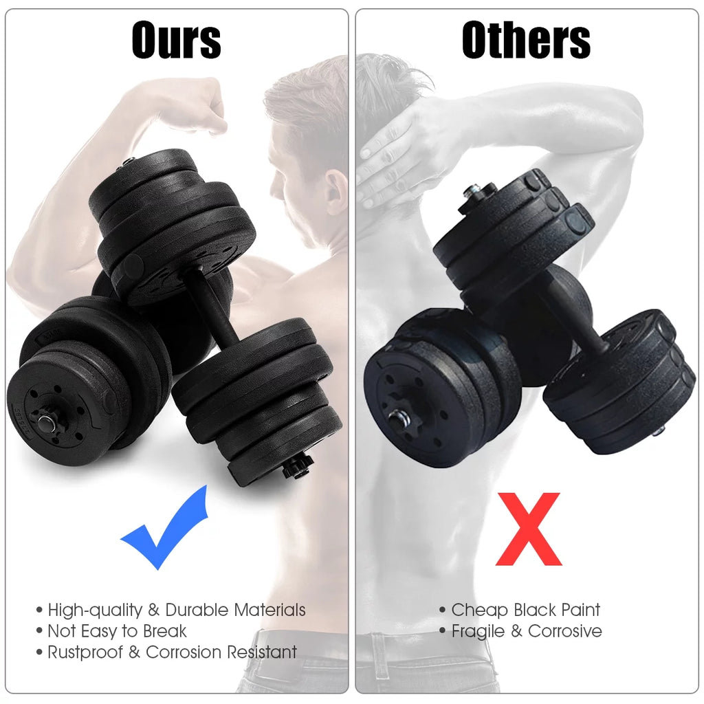 66 LB Dumbbell Weight Set with 16 Adjustable Plates A212647