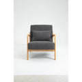Mid Century Modern Upholstered Accent Chair with Wood Frame W8946