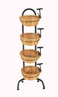 4 Tier Wicker Basket Stand I946564