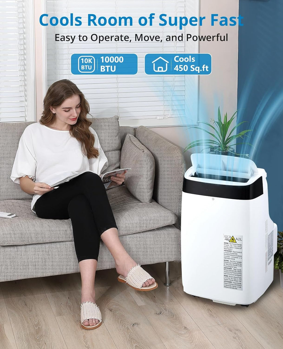 Portable 10000Btu Air Conditioner with Remote Control X579