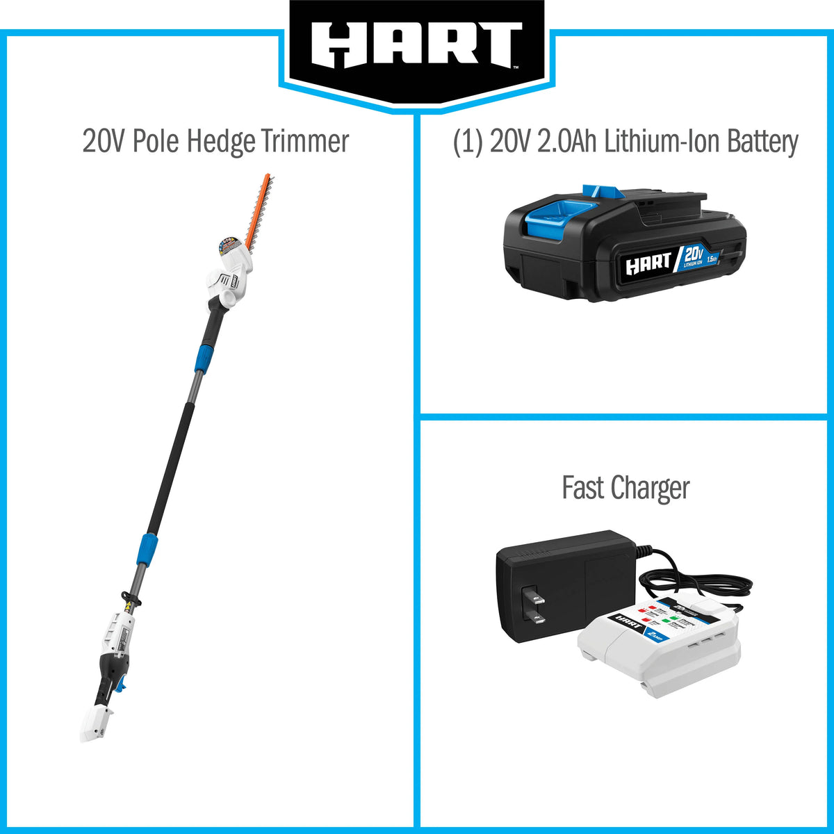 20-Volt Pole Hedge Trimmer Kit E39300