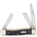 Pocket Knife Black Synthetic Medium Stockman M4690