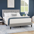 Queen Tufted Upholstered Platform Bed C1532