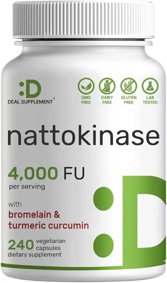 Nattokinase 4,000 FU 240 Veggie Capsules P857593