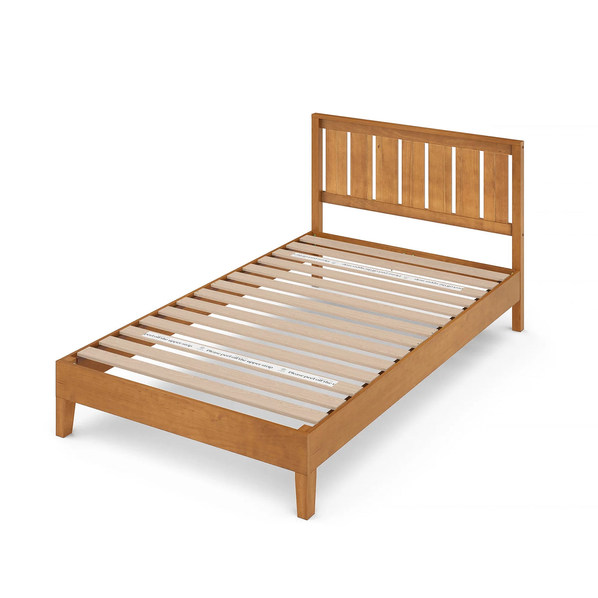 Queen Wood Platform Bed Frame with Headboard C6226