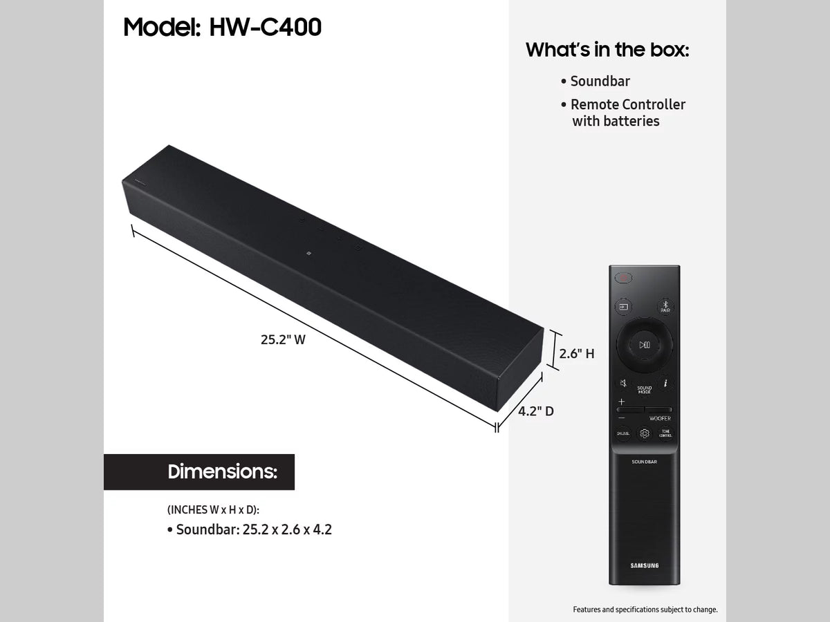 2.0ch Soundbar with Built-in Woofer M56834