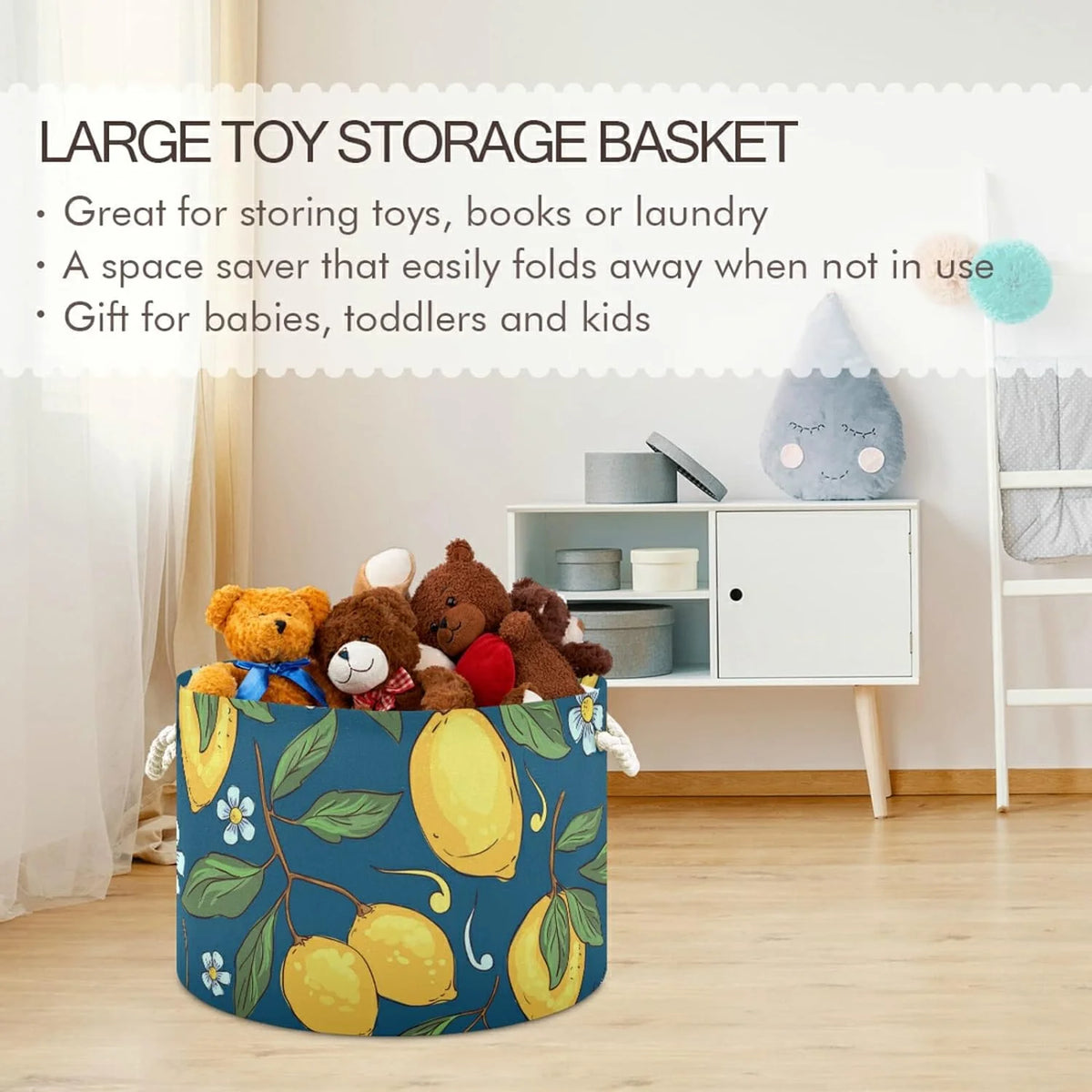 Collapsible Storage Basket with Handle R62328
