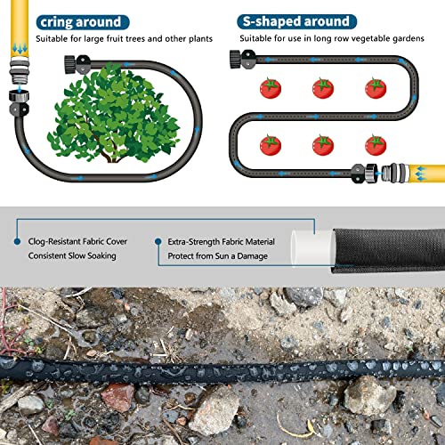 4 Pack 25FT Flat Soaker Hose R885800