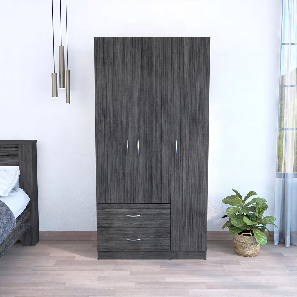 Wengue 3 Door Manufactured Wood Armoire K334