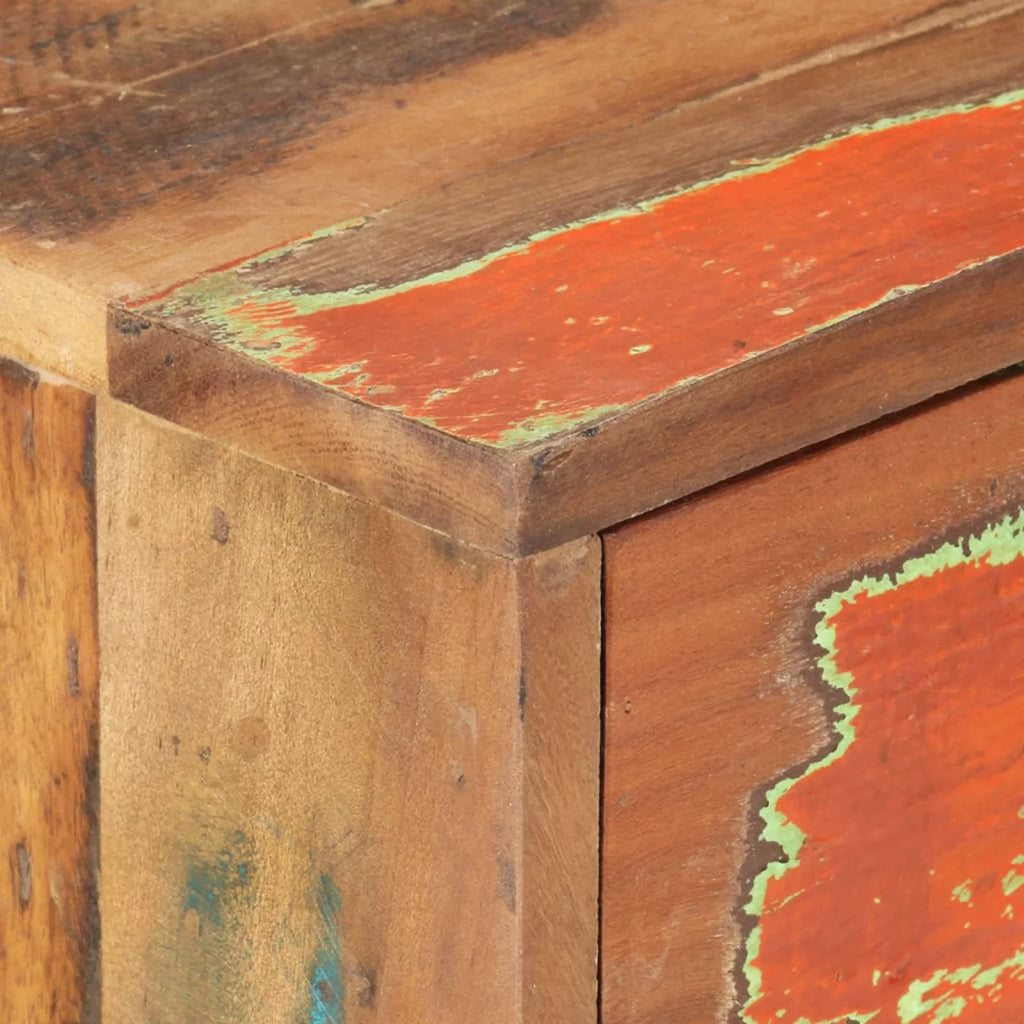 Reclaimed Wood Sideboard with Door Cabinet and 3 Storage Drawers E620720