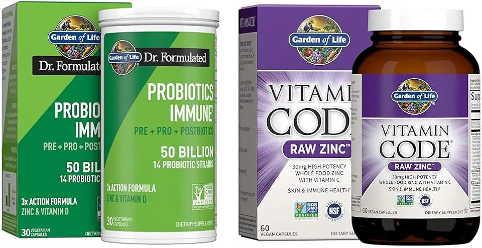 Probiotics Immune Support & Zinc Supplements W795